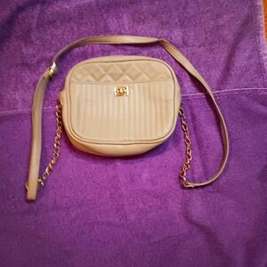 Authentic Bebe Los Angeles Crossbody Handbag Purse W Gold Accents